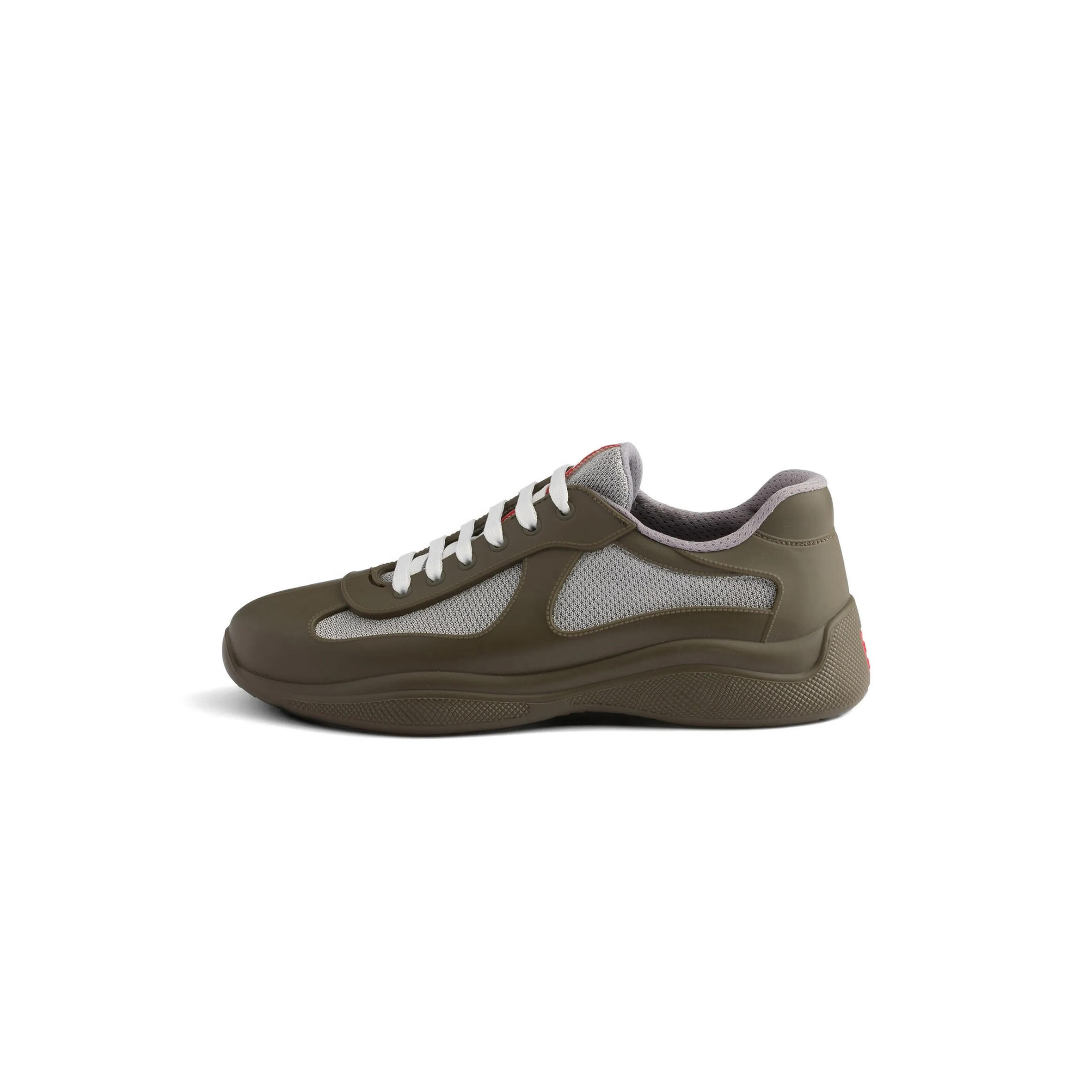 PRADA GREEN RUBBER AMERICA'S CUP SNEAKERS